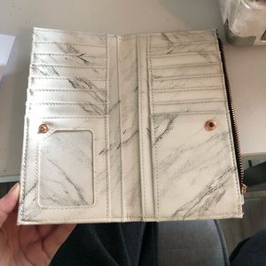 NWT Marble & Rose gold wallet